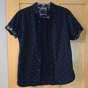 Denim & Flower Blue Casual Button Down Shirt